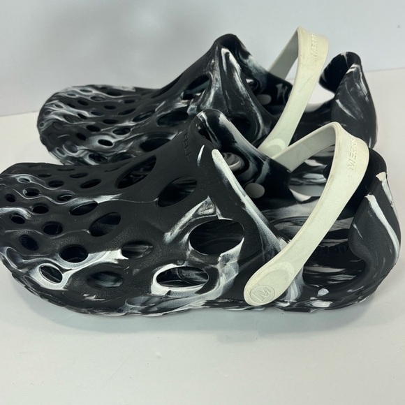Merrell Men Sz 6.5 Hydro Moc Water Shoes Slip On Sandals Black White Swirl Camo - Picture 5 of 7